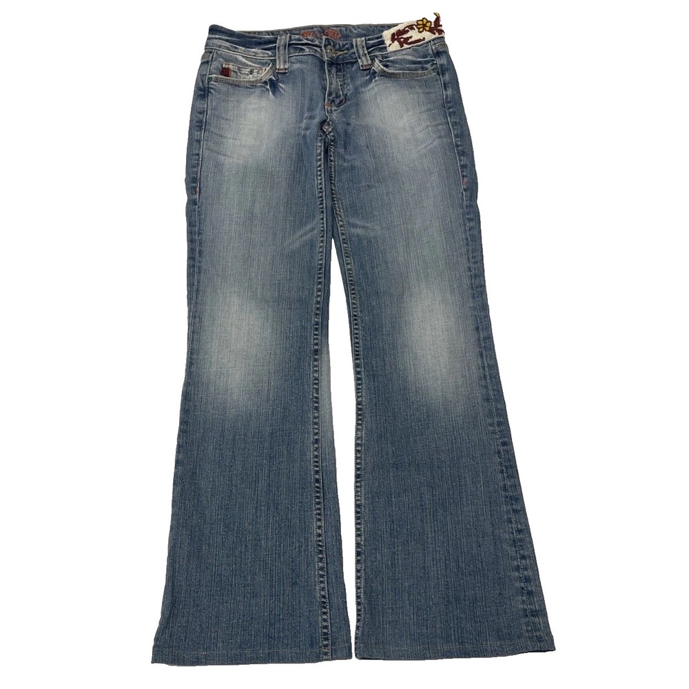 Miss Me Jeans Milwaukee Low Rise Embroidered Beaded Y2K BootCut Women's 30 X 31
